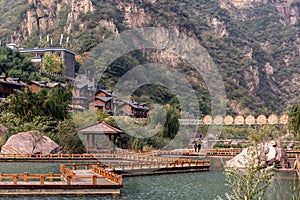 ä¸­å›½æ²³å—ç™¾æ³‰åèƒœé£Žæ™¯åŒº Baiquan scenic spot, Henan Province, China